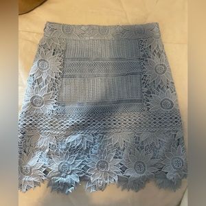 Topshop embroidery skirt